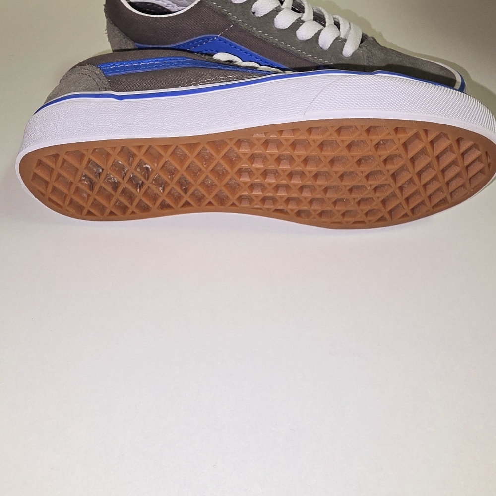 Old Skool Vans Grey/ Blue Kids Size 1.5 - Picture 3 of 10